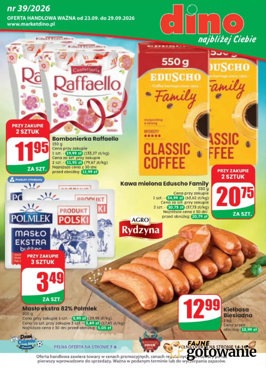 W promocji m.in. kawa i masło Dino - gazetka