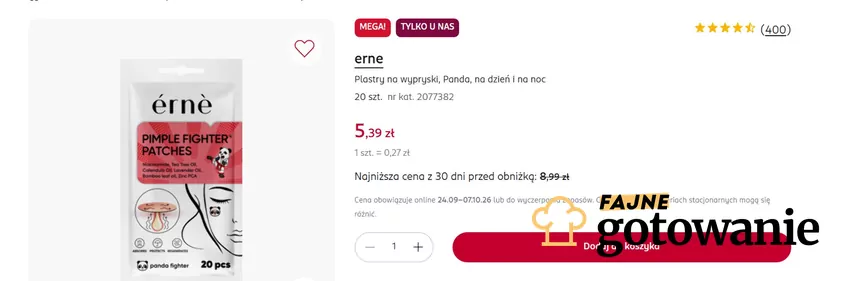 Plastry na wypryski w obniżonej cenie Rossmann - gazetka