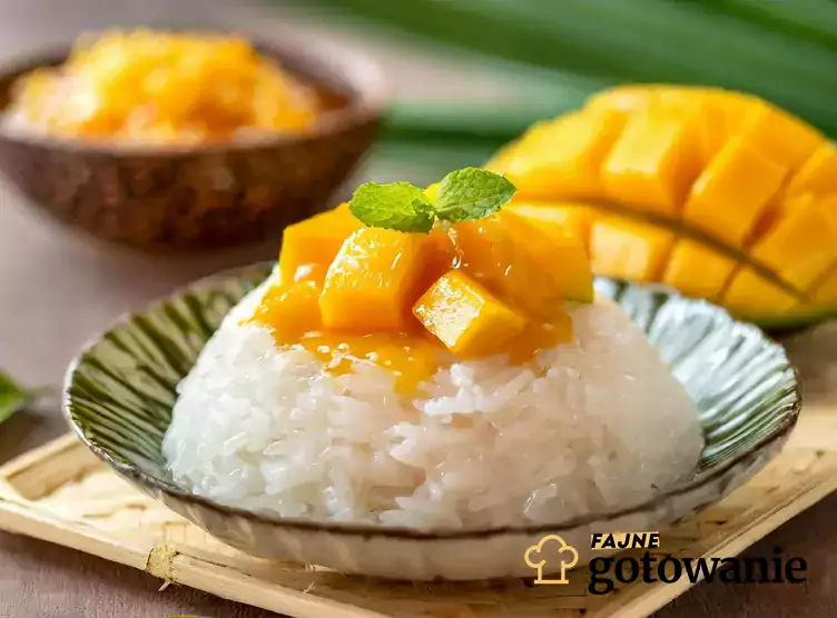 Tajska słodka ryż mango