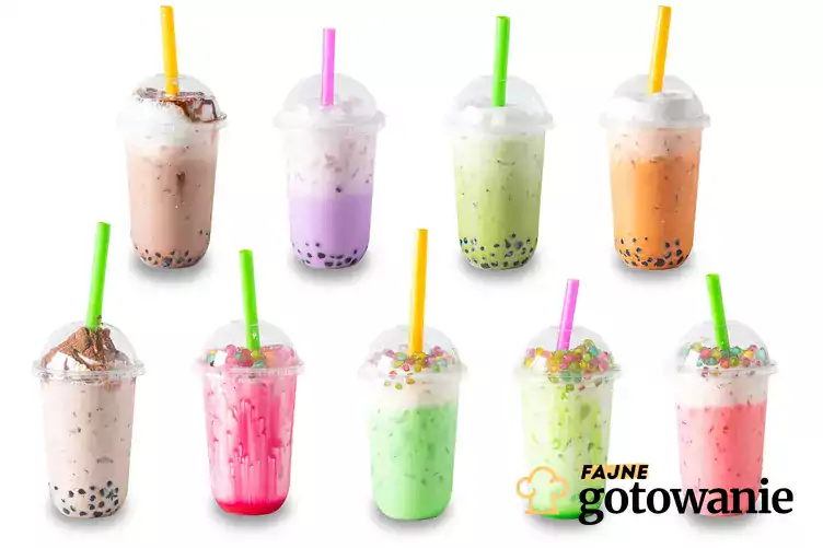 Różne rodzaje bubble tea