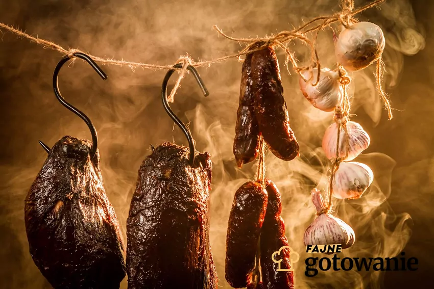 Jedzenie produktów z aromatami dymu wędzarniczego może zwiększać ryzyko powstawania raka Wędzenie mięsa i czosnku