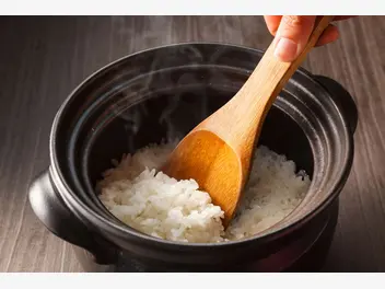 Ilustracja jak się gotuje ryż