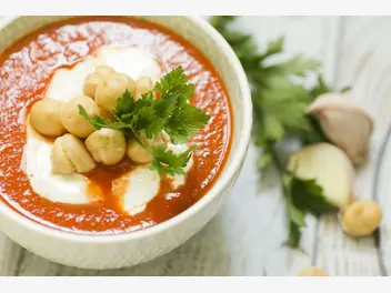 Ilustracja przepisu na: pomidorowa zupa rybna z dorsza