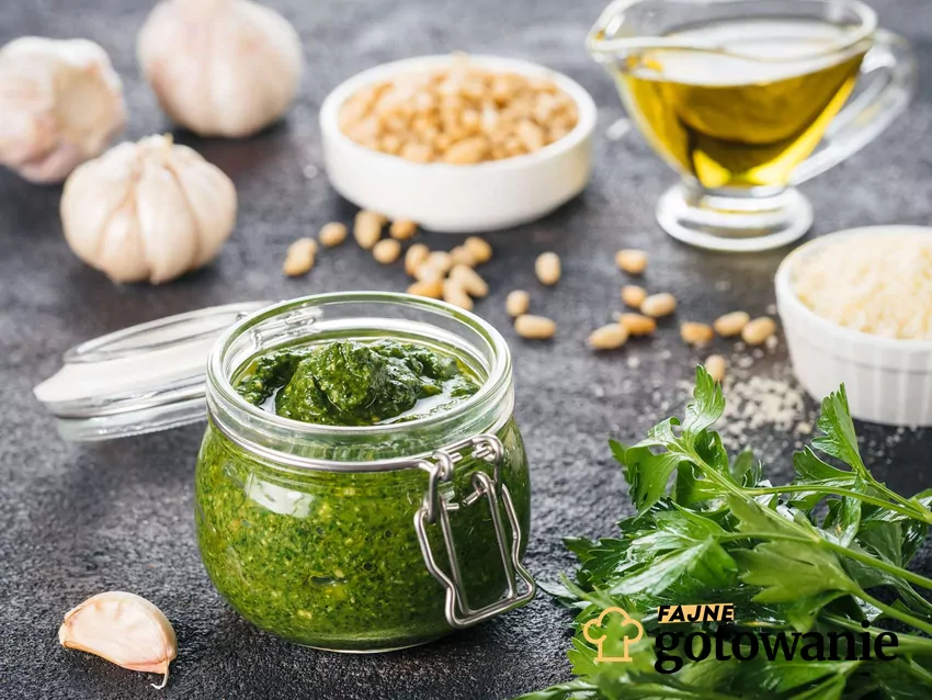 Pesto pietruszkowe Domowe pesto z pietruszki