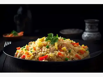 Ilustracja przepisu na: risotto z kurczakiem i warzywami