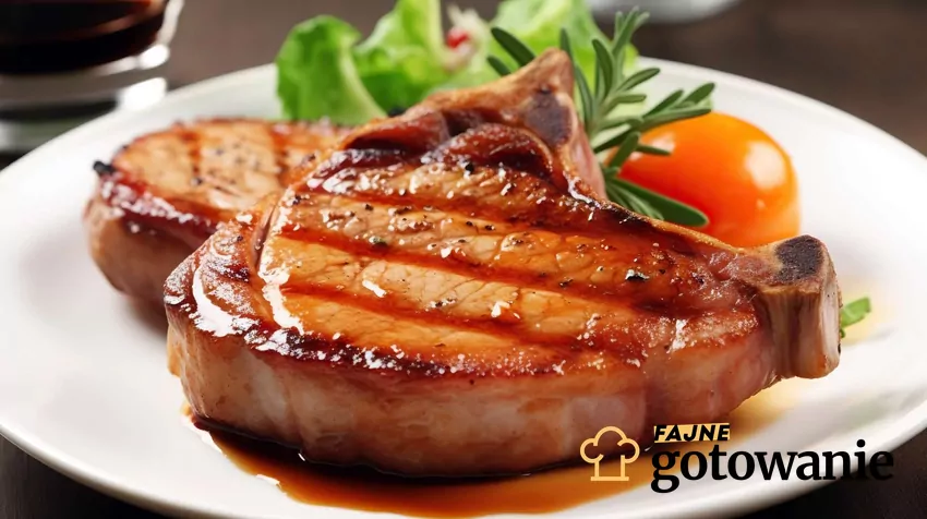 Schab w plastrach z piekarnika Pieczony schab z sosem