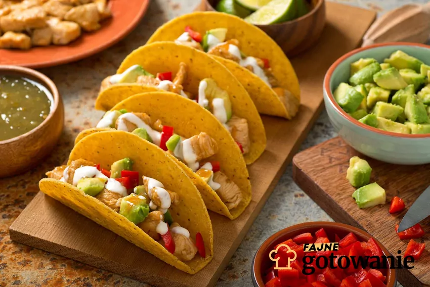 Tacos z kurczakiem Pyszne tacos z kurczakiem