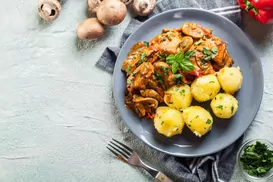 Ilustracja przepisu na: ragout z indyka
