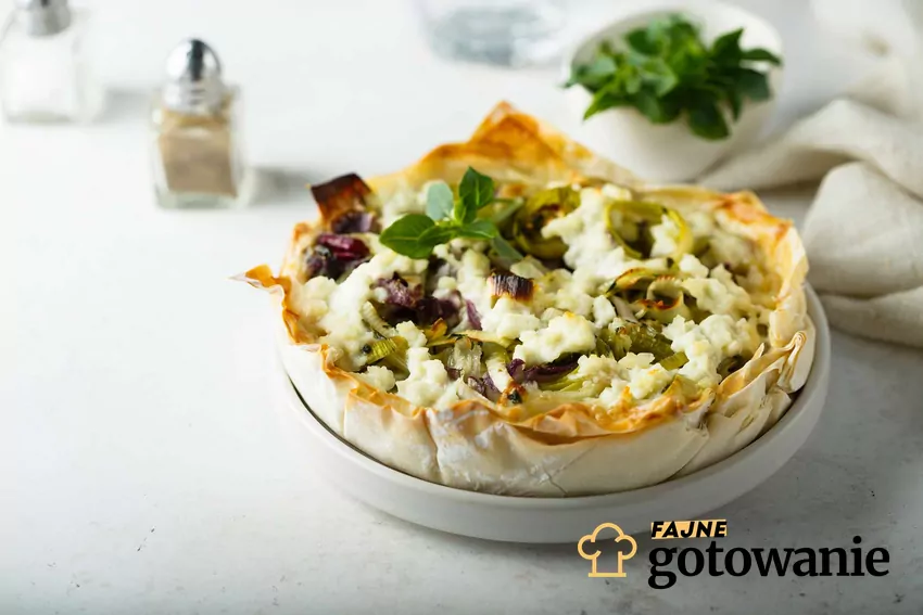 tarta z kozim serem Wykwintna tarta z kozim serem