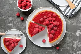 Ilustracja przepisu na: tarta z malinami
