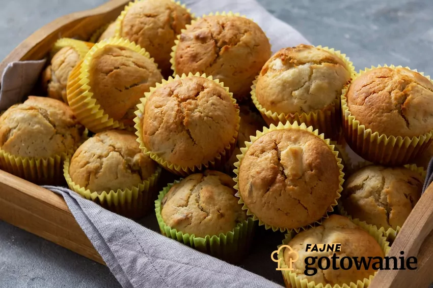 Banana muffins in colorful liners