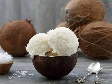Przepis: Lody kokosowe
