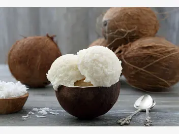 Ilustracja przepisu na: lody kokosowe