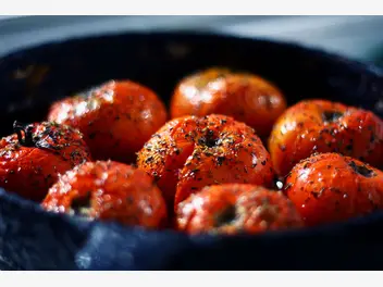 Ilustracja przepisu na: pieczone pomidory