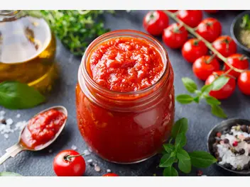 Ilustracja przepisu na: sos pomidorowy na zimę