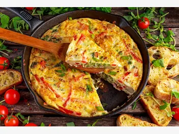 Ilustracja przepisu na: omlet hiszpański
