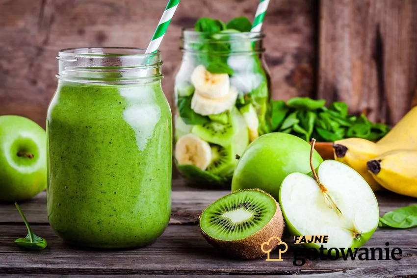 Smoothie z kiwi w słoiczku