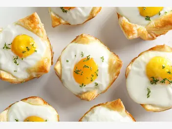Ilustracja przepisu na: jajka w cieście francuskim