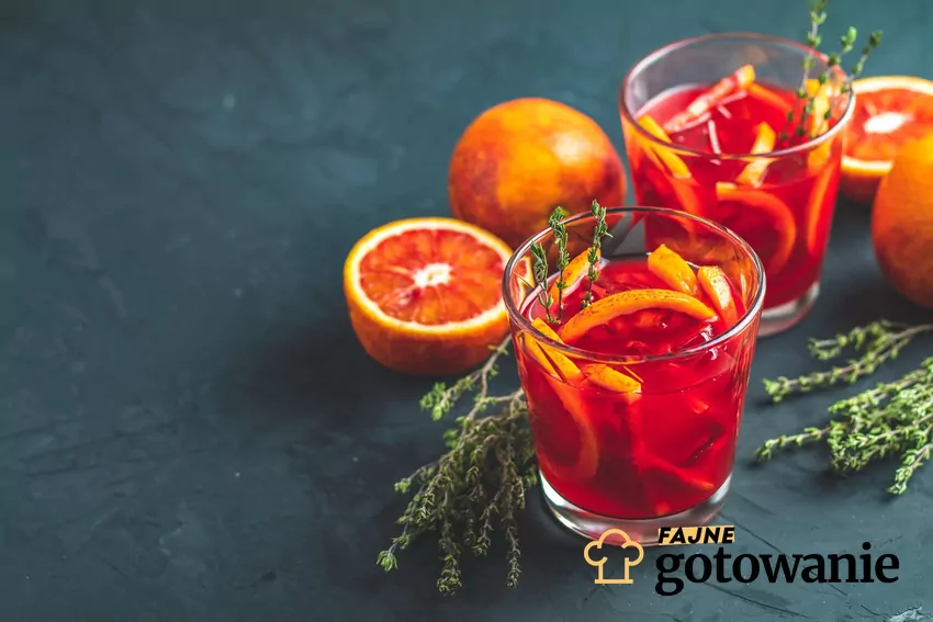 Campari z czerwoną pomarańczą