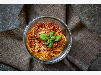 Ilustracja przepisu na: spaghetti z tofu