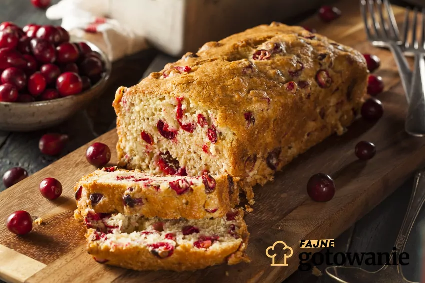 Chleb z żurawiną Domowy chleb z żurawiną