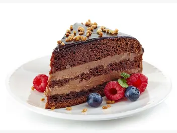 Ilustracja przepisu na: szybkie ciasto czekoladowe z kremem