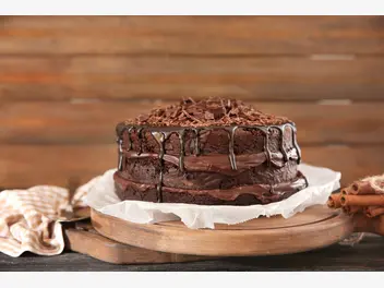 Ilustracja przepisu na: ciasto z kremem czekoladowym