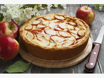 Ilustracja przepisu na: ciasto na maślance z jabłkami