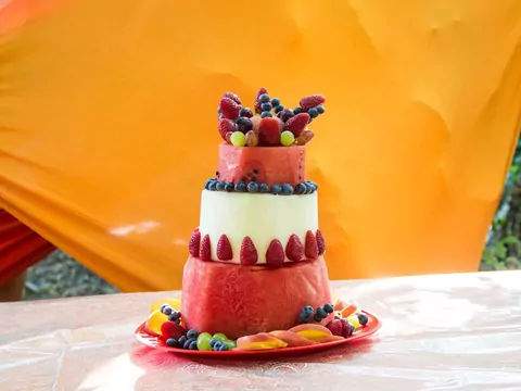 Przepis: tort z arbuza