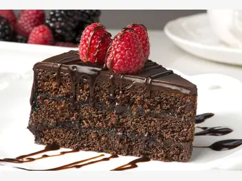 Ilustracja przepisu na: szybkie ciasto czekoladowe z dżemem