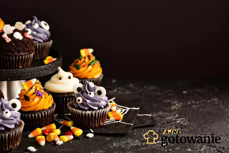 Muffinki ozdobione na Halloween