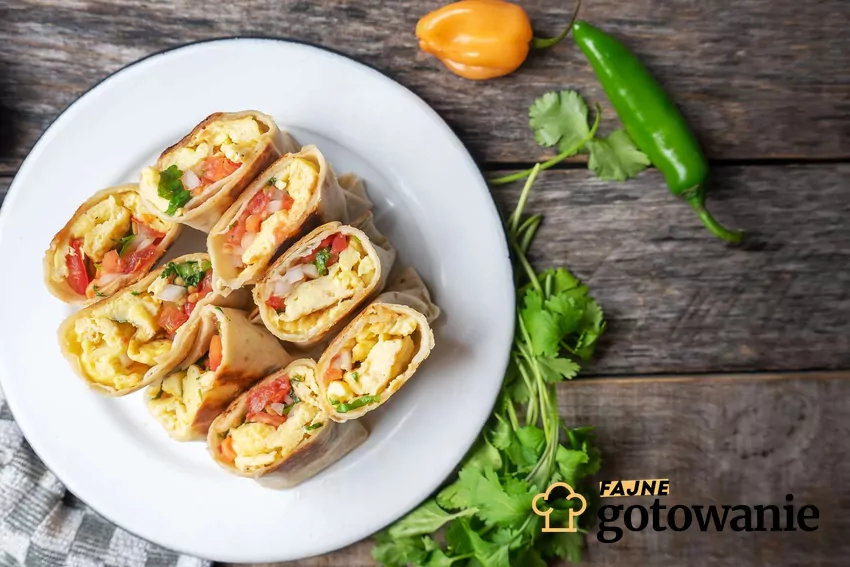 Tortilla z pastą jajeczną