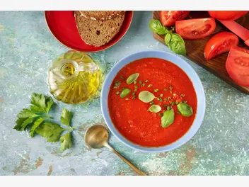 Ilustracja przepisu na: zupa krem z pomidorów