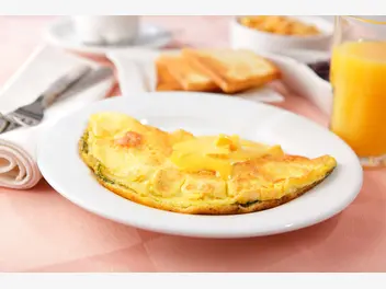 Ilustracja przepisu na: omlet z mąki kukurydzianej