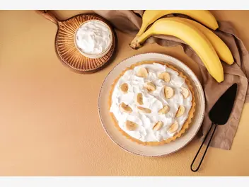Ilustracja przepisu na: tarta z bananami