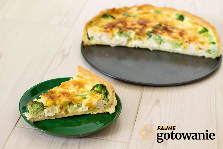 Tarta z brokułami Aromatyczna tarta z brokułami