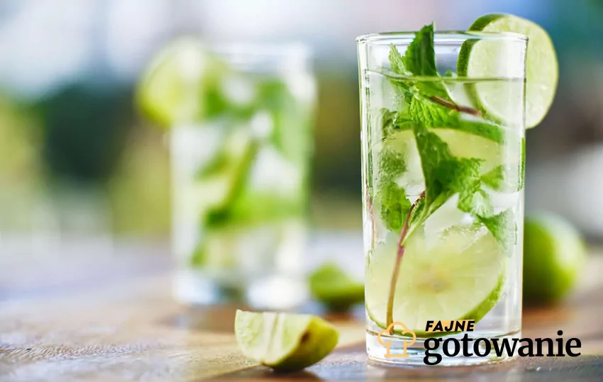 Świeżo przygotowane mojito w szklankach