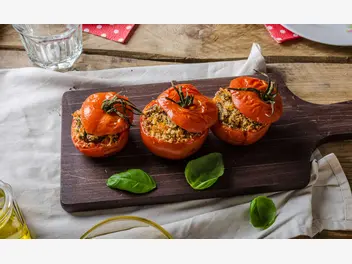 Ilustracja przepisu na: pomidory faszerowane