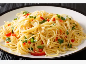 Ilustracja przepisu na: spaghetti aglio olio