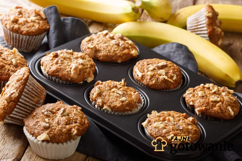 Zdrowe bananowe muffinki fitness