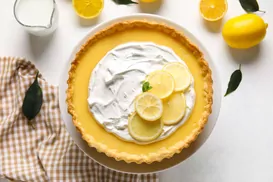 Ilustracja przepisu na: tarta z lemon curd i mascarpone