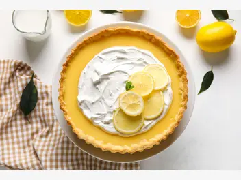 Ilustracja przepisu na: tarta z lemon curd i mascarpone