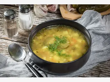 Ilustracja przepisu na: zupa ogórkowa wege