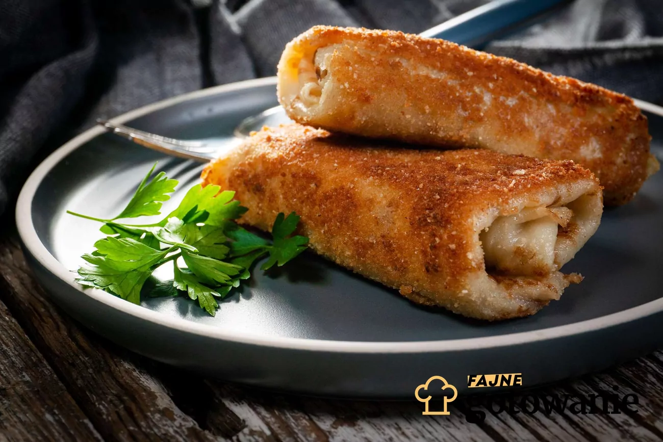 Krokiety Z Pieczarkami I Serem Jak Zawijać fajnegotowanie.pl