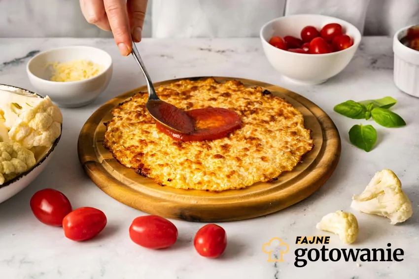 spód do pizzy z kalafiora Spód kalafiorowy do pizzy