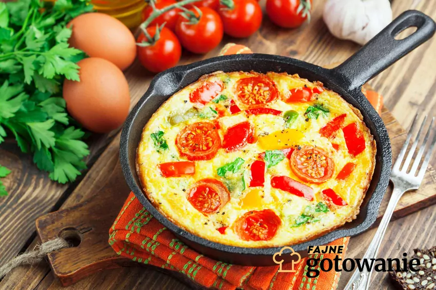 Frittata w żeliwnej patelni