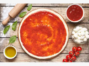 Ilustracja przepisu na: sos do pizzy z pomidorów