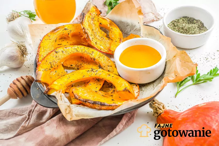 Frytki z dyni Pieczone frytki z dyni
