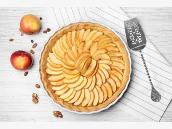 Ilustracja przepisu na: tarta z jabłkami i cynamonem