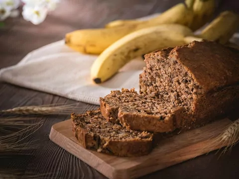 Przepis: Chlebek bananowy fit